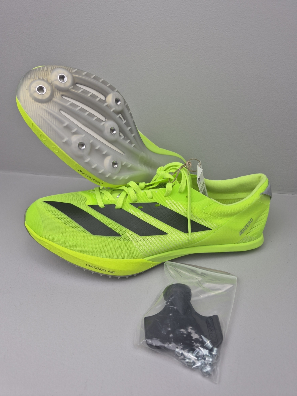 Adidas Adizero Finesse Mens Size 8.5 Track Spikes Running Lemon/Black IG2018 New